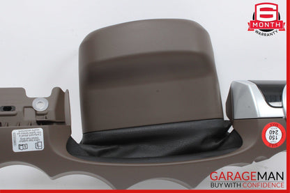 11-18 Porsche Cayenne 958 S Steering Column Dash Trim Cover Panel Brown OEM