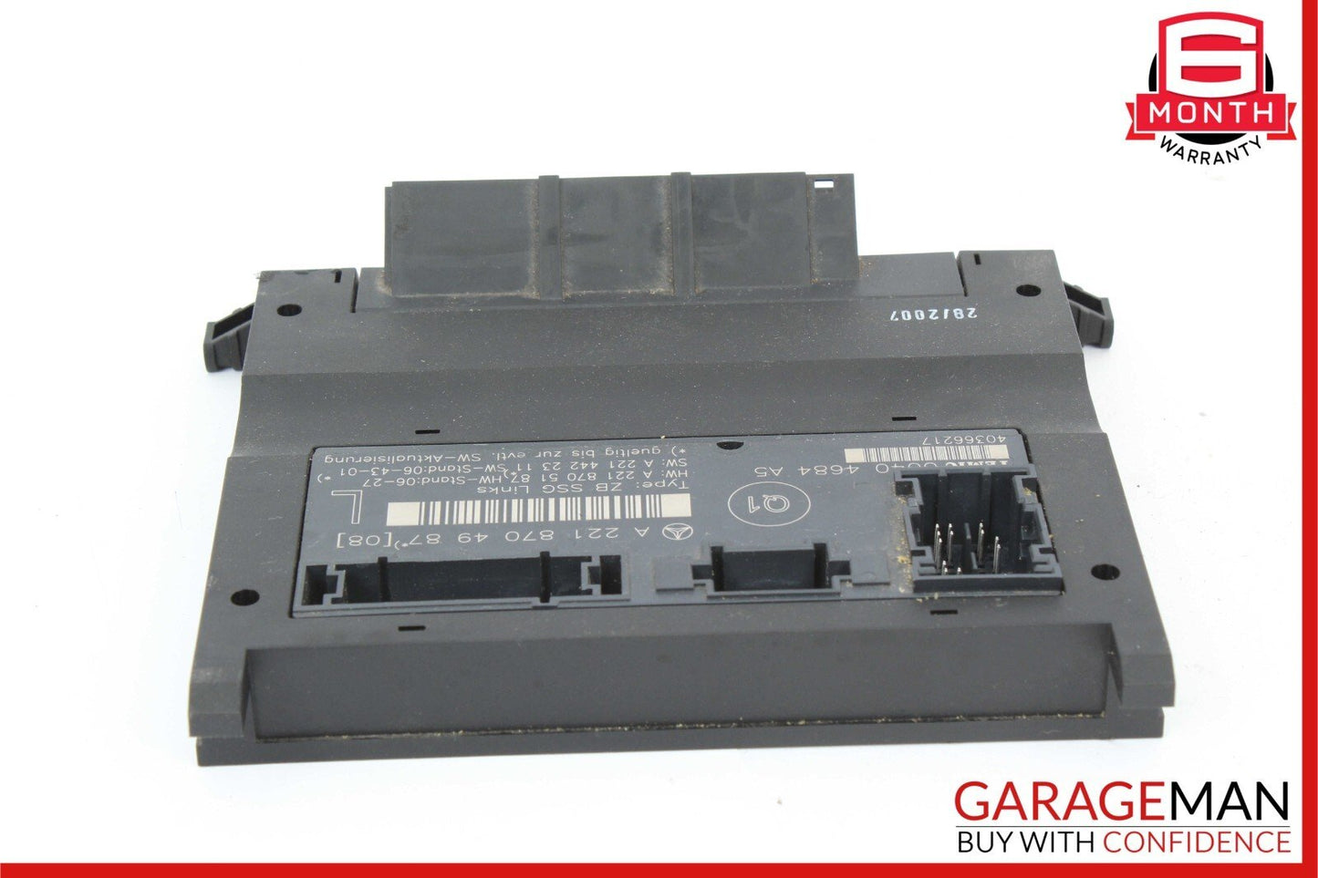 07-13 Mercedes W221 S550 S400 S63 AMG Front Left Side Under Seat Controller Unit