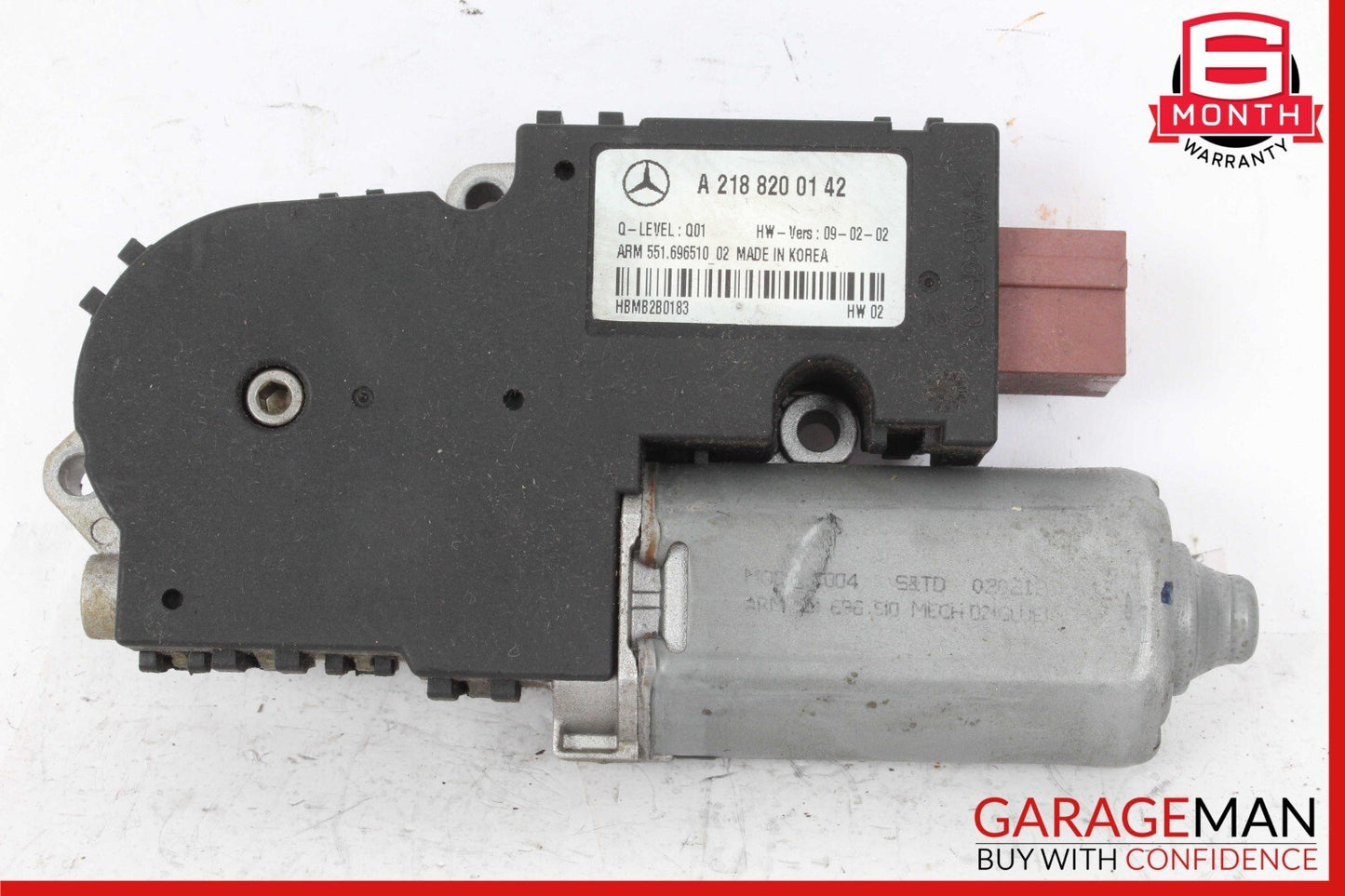 12-18 Mercedes W212 E350 CLS550 Sedan Sunroof Sun Roof Motor 2188200142 OEM