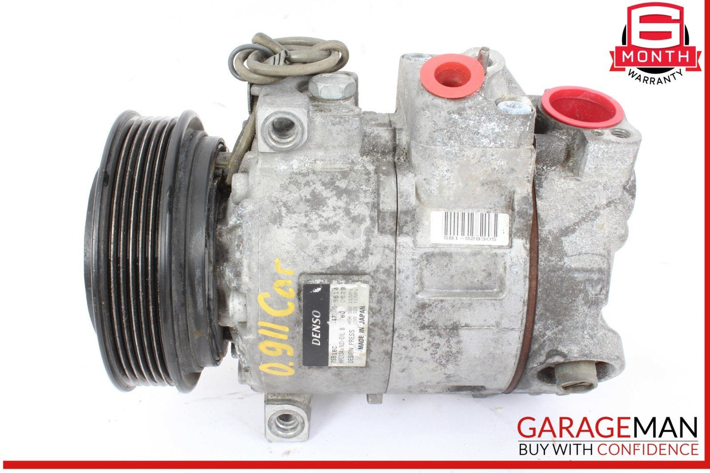 97-08 Porsche 911 996 Carrera Boxster 986 AC A/C Air Conditioning Compressor OEM