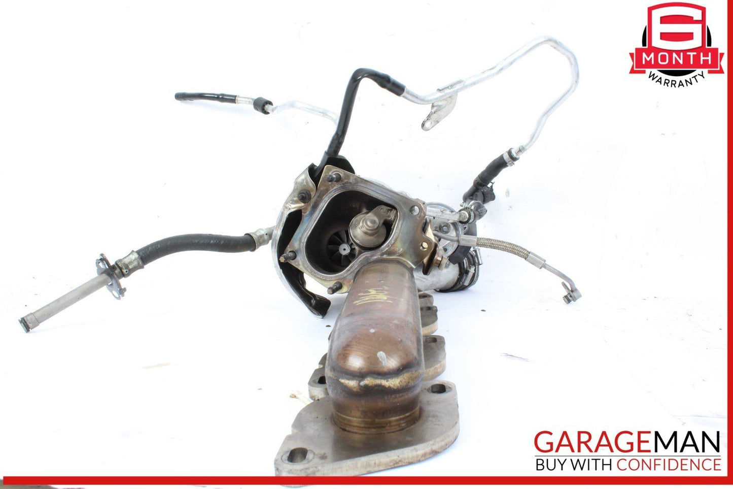 11-16 Mercedes X166 GL450 4MATIC Left Turbocharger Turbo Charger Manifold OEM
