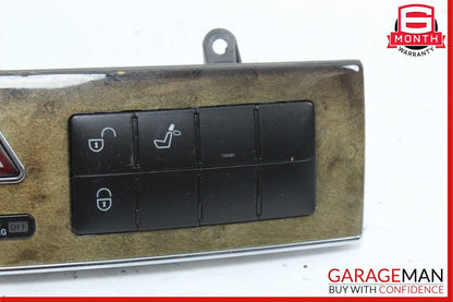 05-07 Mercedes W203 C230 Dash Door Lock Hazard Light Control Switch Walnut OEM