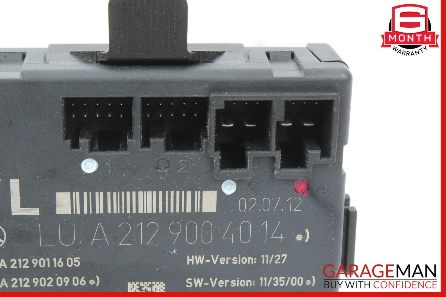 08-17 Mercedes W204 C250 Front Left Side Door Control Module 2129006318 OEM