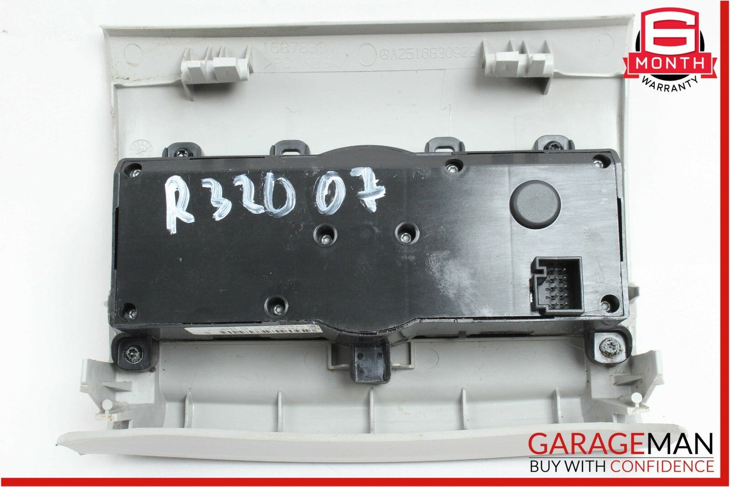 06-09 Mercedes W251 R320 Rear Center Console A/C AC Heater Switch Control Panel