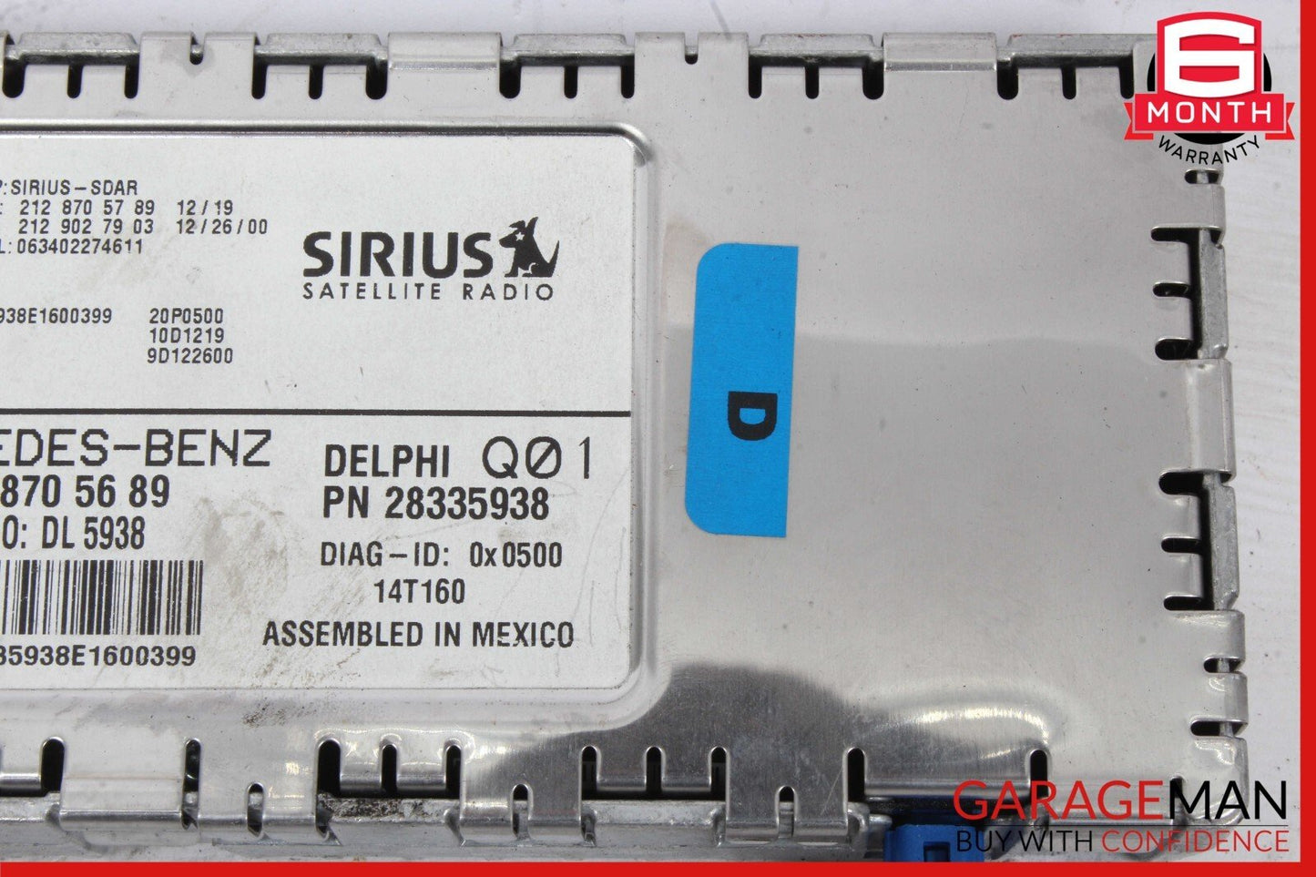 10-17 Mercedes R172 SLK250 C300 Sirius Satellite Radio Receiver Module Unit OEM