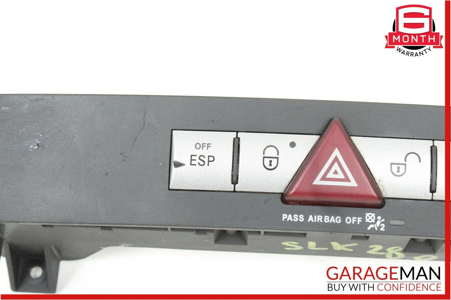 05-08 Mercedes SLK280 SLK350 Dashboard Dash Hazard Light Lock Switch Control OEM