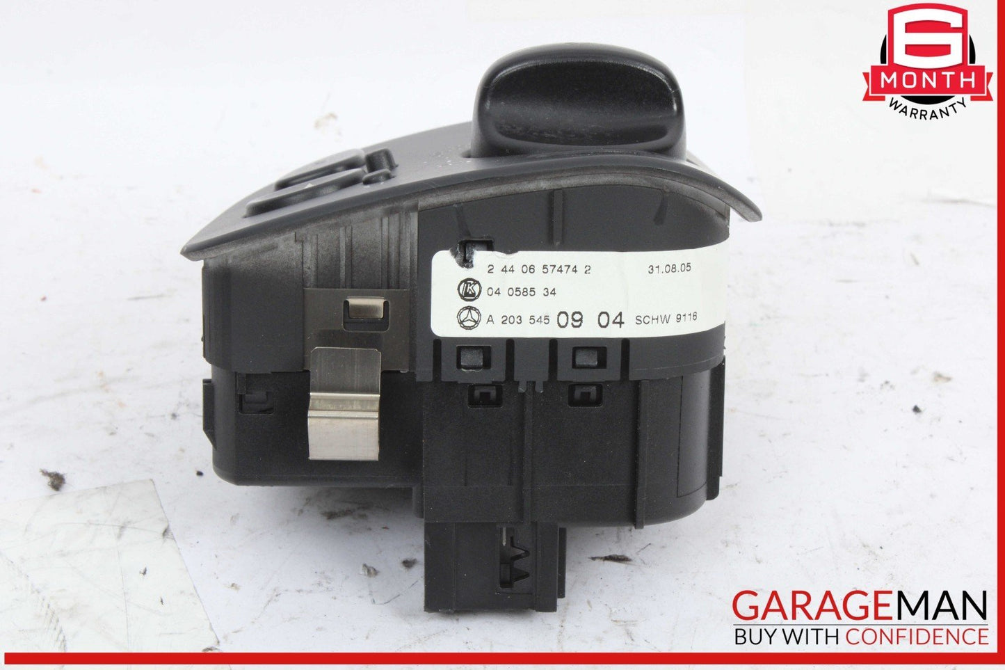 01-09 Mercedes W203 C230 Headlight Headlamp Control Switch Black 2035450904 OEM