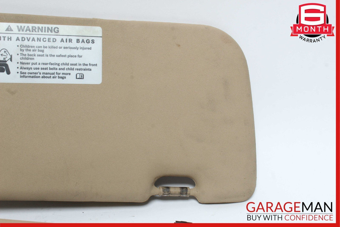 06-08 Mercedes W251 R350 R500 Sunvisor Sun Visor Shade Cover Left Driver OEM
