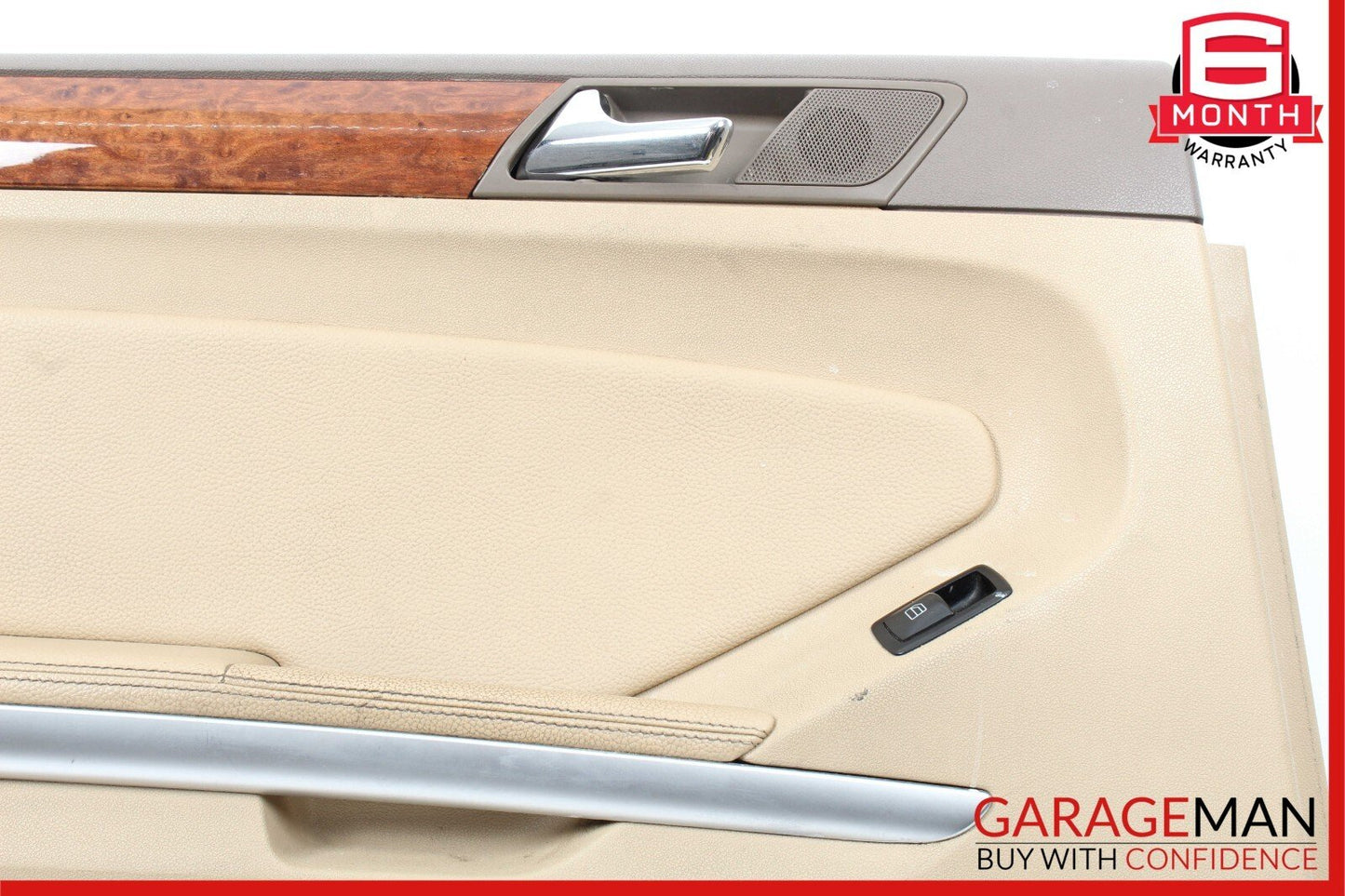 07-12 Mercedes X164 GL450 ML550 Rear Left Complete Interior Door Panel Brown OEM