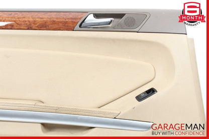 07-12 Mercedes X164 GL450 ML550 Rear Left Complete Interior Door Panel Brown OEM