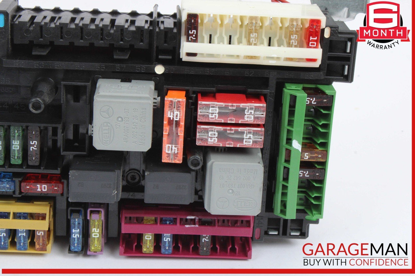 10-18 Mercedes W212 E350 4MATIC Rear SAM Fuse Box Relay Control 2129009722 OEM