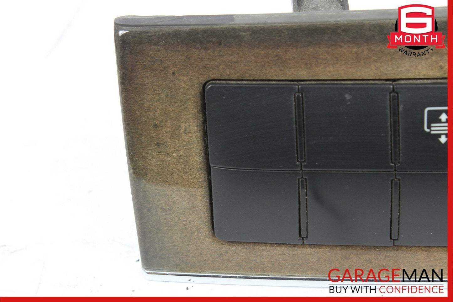 05-07 Mercedes C230 Dash Hazard Light Switch Door Lock Control Module Walnut OEM