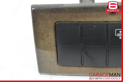 05-07 Mercedes C230 Dash Hazard Light Switch Door Lock Control Module Walnut OEM