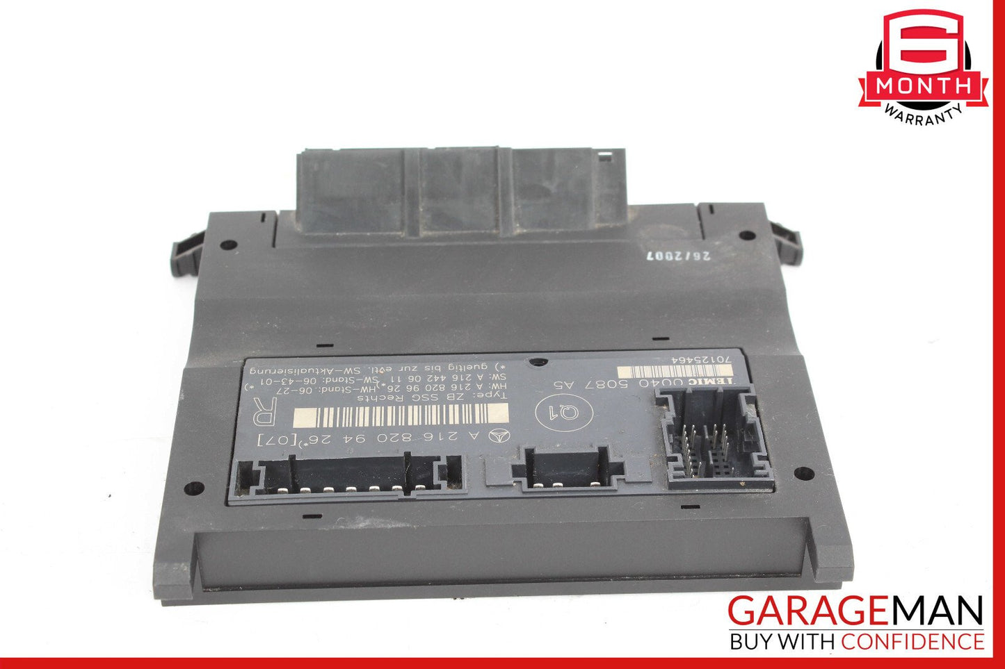 07-14 Mercedes W216 CL550 CL600 Front Right Seat Control Module 2168209426 OEM