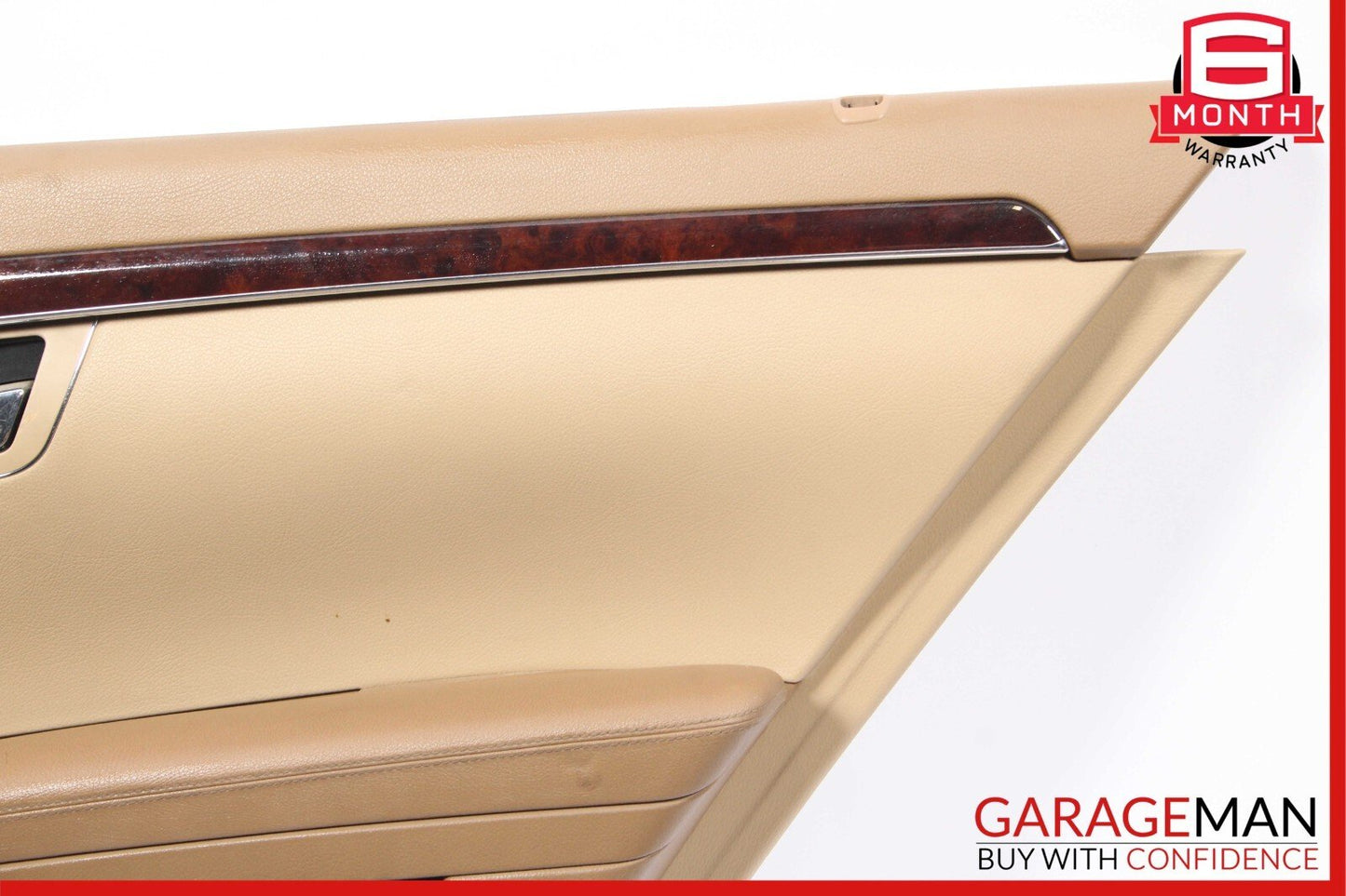 07-09 Mercedes W221 S550 Rear Right Side Complete Interior Door Panel Trim Brown