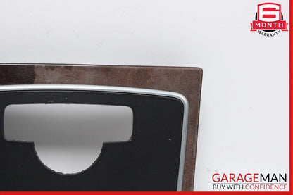 10-13 Mercedes W212 E350 E400 E550 Center Console Switch Trim Cover Bezel Wood
