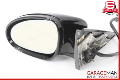 07-09 Mercedes W221 S550 S600 Front Left Side Mirror Door Rear View Black OEM