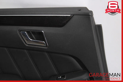 10-13 Mercedes W212 E550 E400 Rear Left Interior Door Trim Panel Assy Black