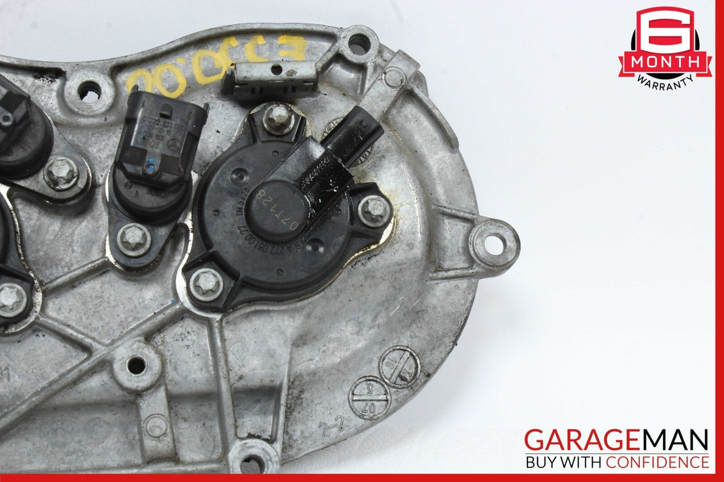 06-13 Mercedes W211 E350 S550 Front Right Engine Timing Chain Cover Plate OEM
