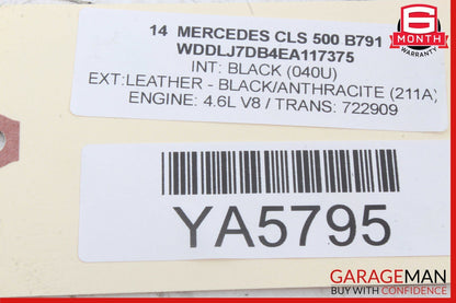 08-18 Mercedes W218 CLS500 E550 Rear Right Side Door Control Module Unit OEM