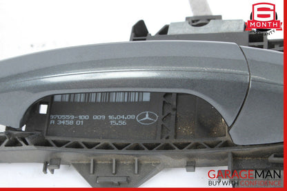 08-11 Mercedes W204 C350 Rear Right Door Lock Latch Actuator w/ Handle Grey
