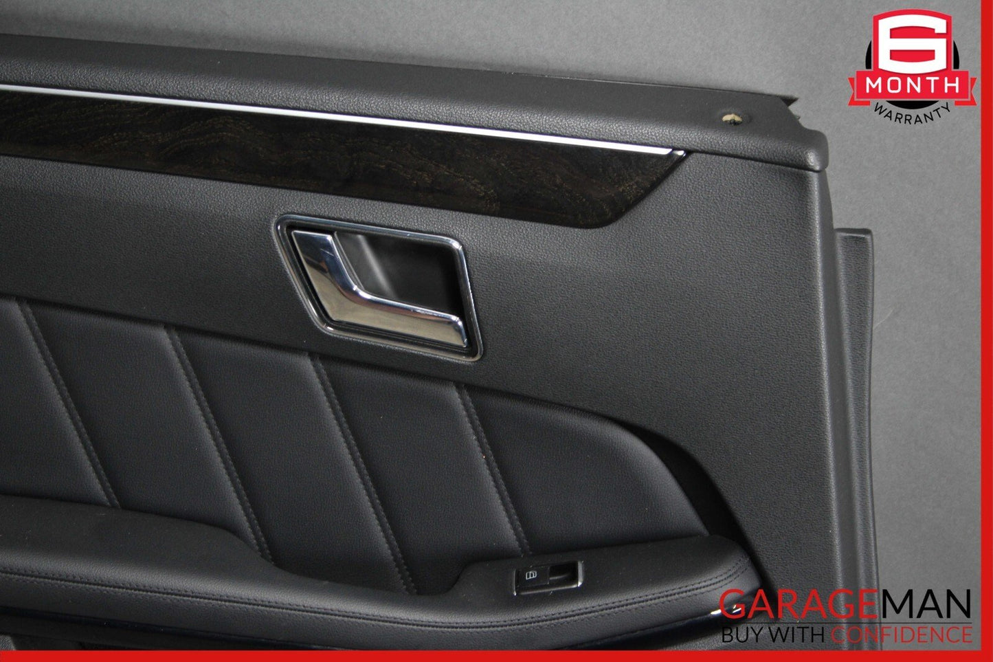 10-13 Mercedes W212 E400 E350 Rear Left Side Interior Door Panel Assembly Black