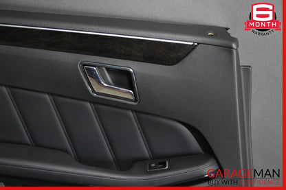 10-13 Mercedes W212 E400 E350 Rear Left Side Interior Door Panel Assembly Black