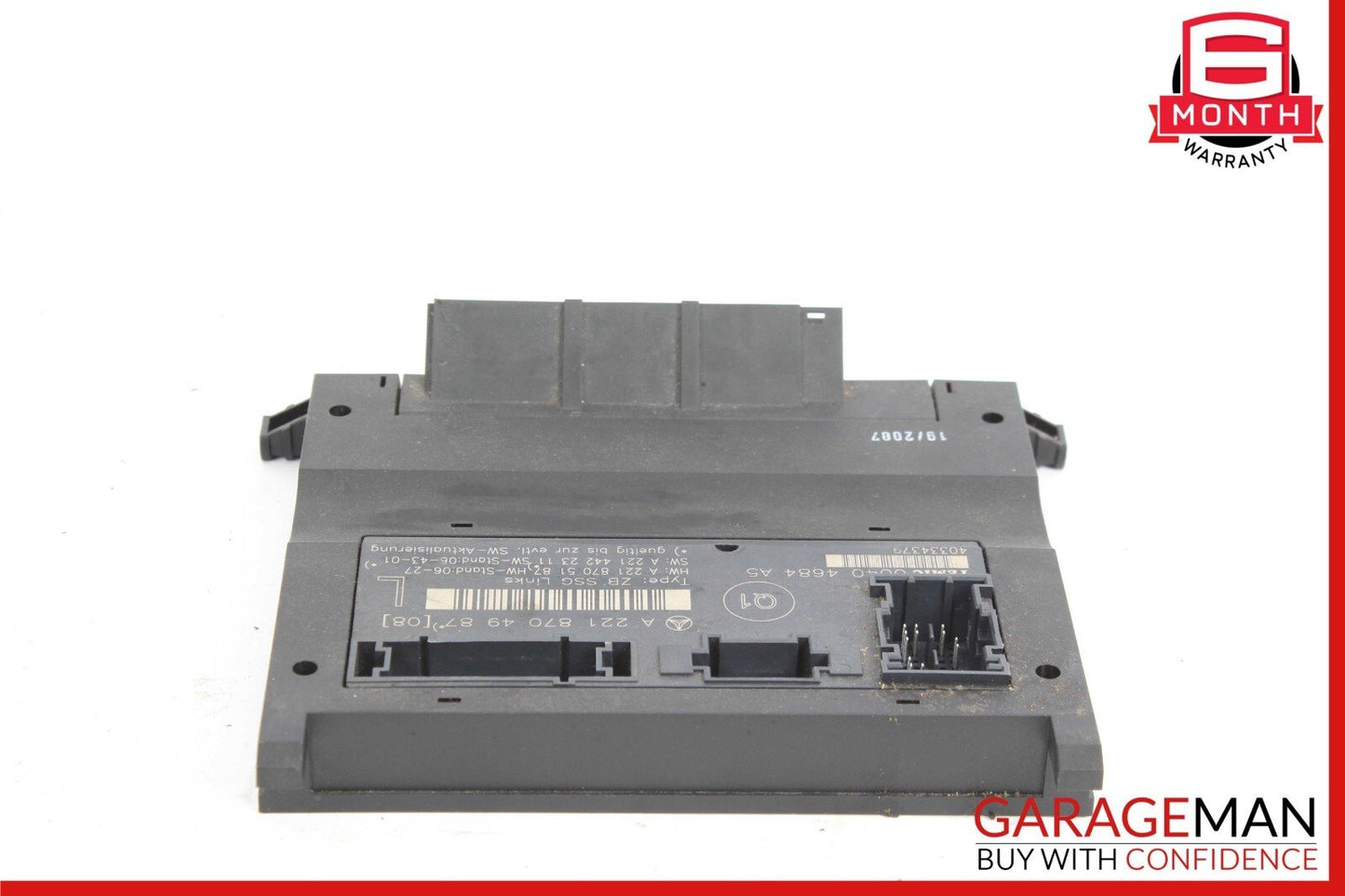 07-13 Mercedes W221 S550 S350 S63 S65 AMG Front Left Under Seat Controller Unit