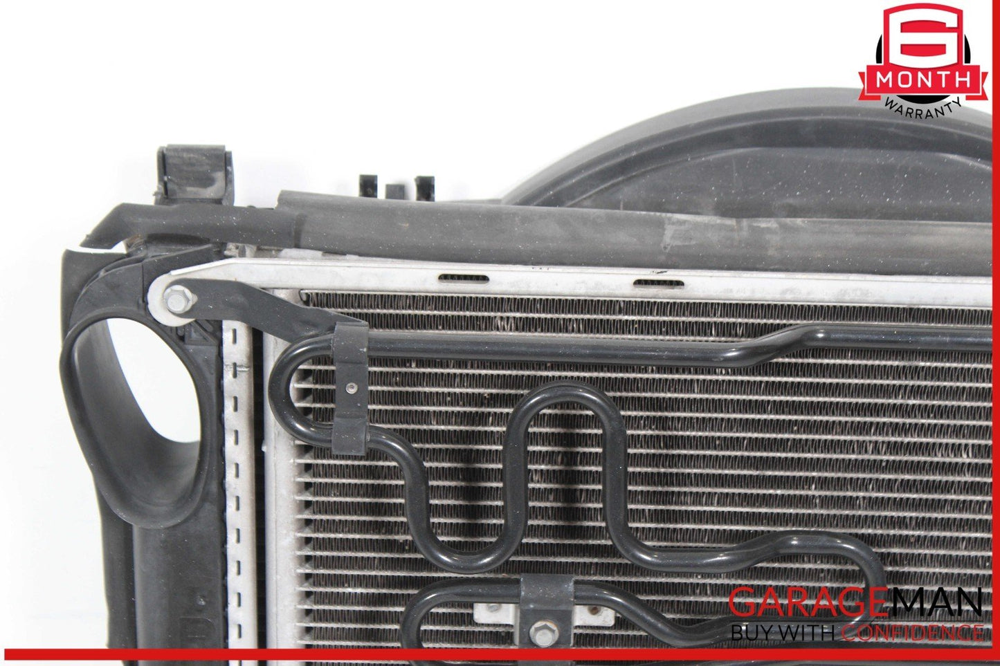 02-06 Mercedes W220 S500 CL500 Engine Motor Cooling Fan Shroud w/ Radiator OEM