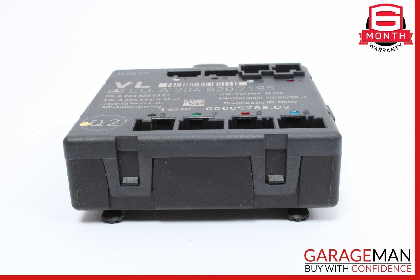 08-14 Mercedes W204 C350 C250 C300 Front Left Side Door Control Module Unit