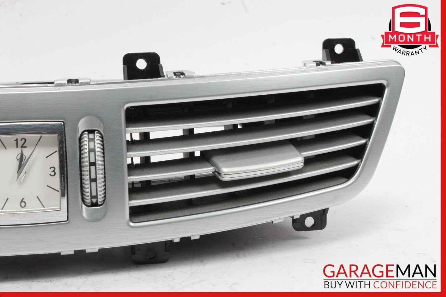 07-13 Mercedes W221 S550 S450 Center Dash A/C Air Vent Trim Clock 2218300954 OEM