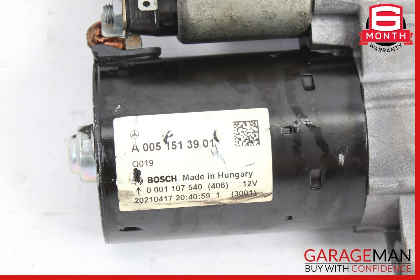 12-15 Mercedes W204 C250 1.8L Engine Bosch Engine Starter Motor OEM