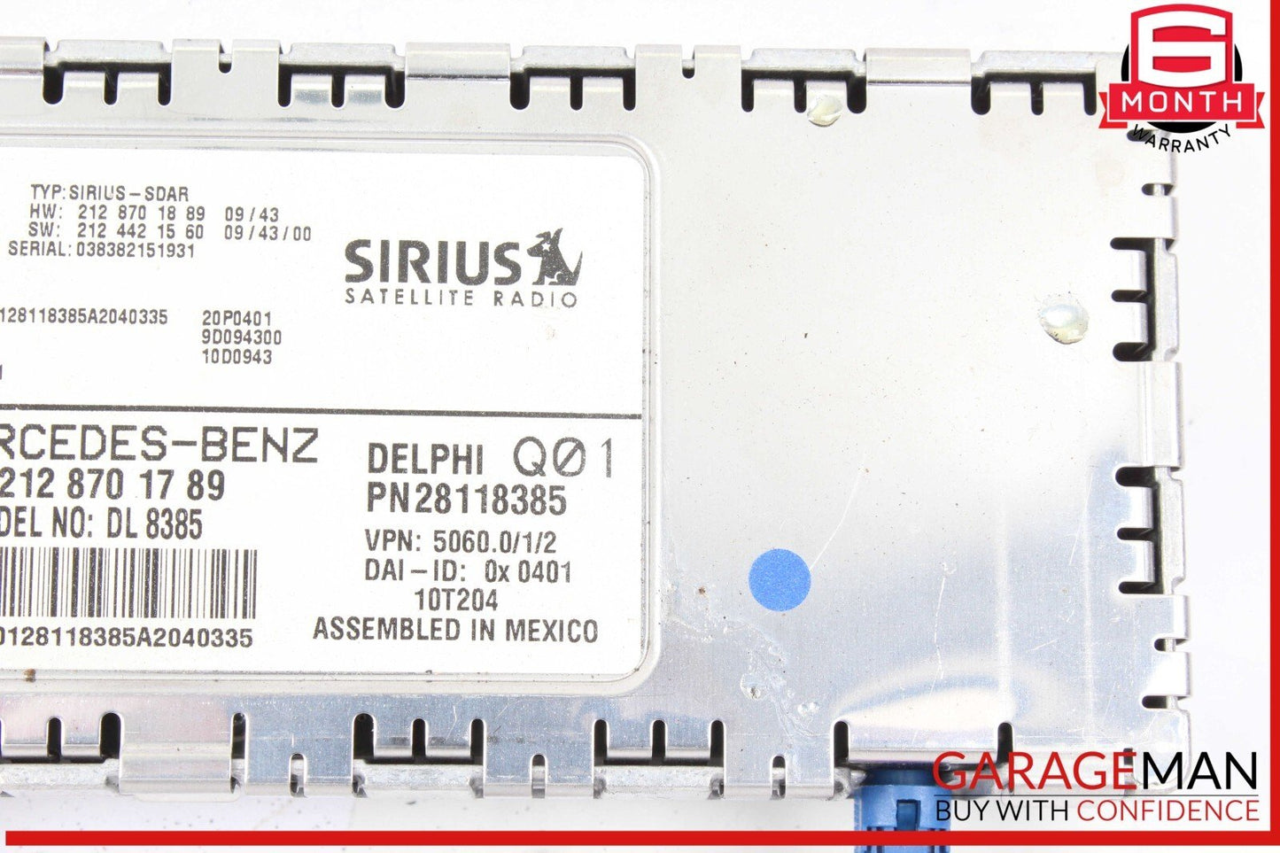 08-14 Mercedes W212 E550 C300 C350 Sirius Satellite Radio Receiver Module OEM