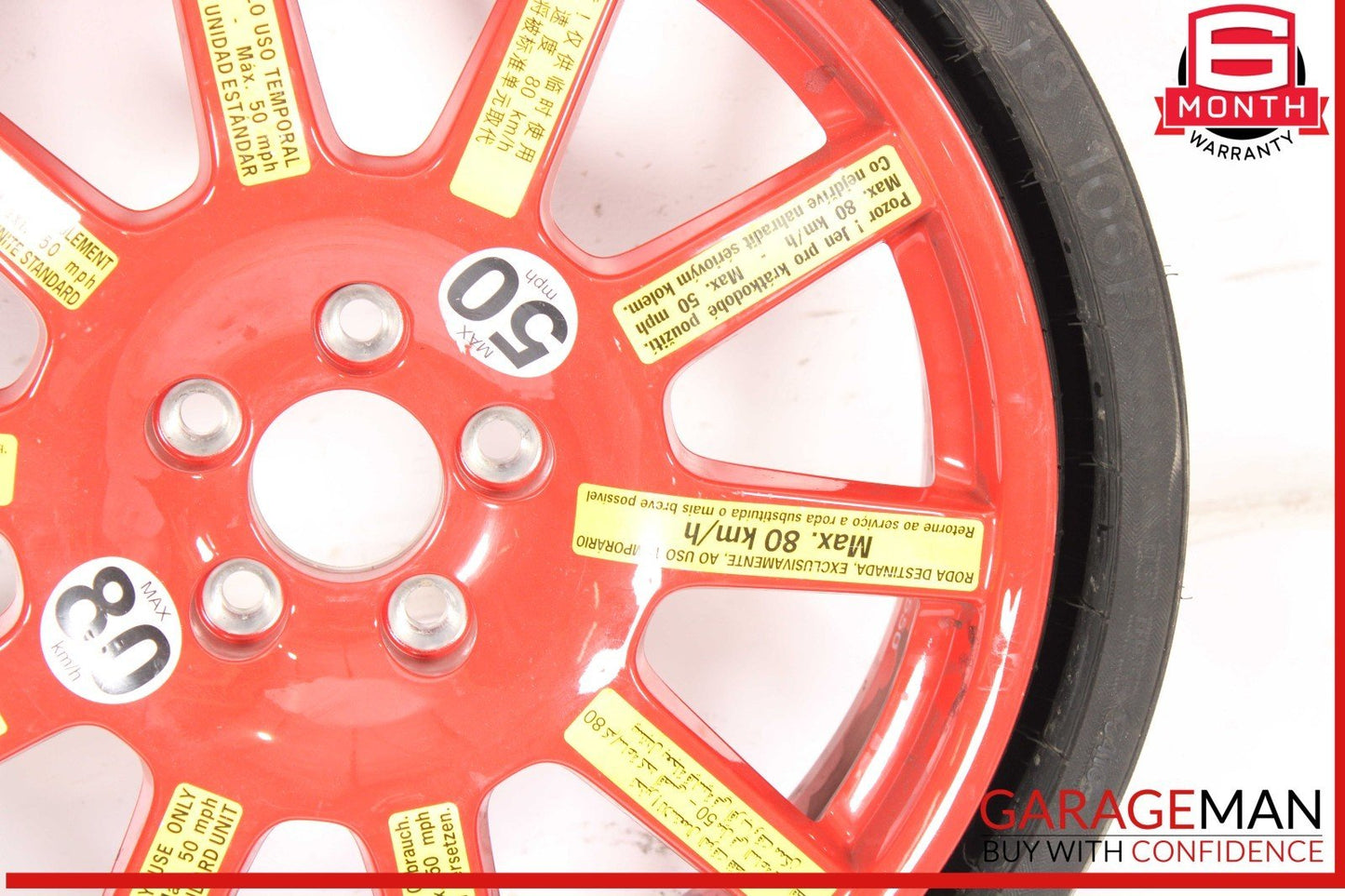 15-24 Porsche Macan 95B Turbo Emergency Spare Tire Wheel Donut Rim 18 18" OEM