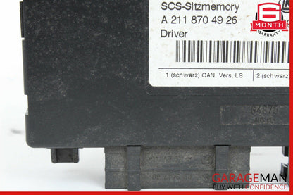 03-11 Mercedes X164 GL450 CLS350 ML550 Front Left Side Seat Control Module Unit