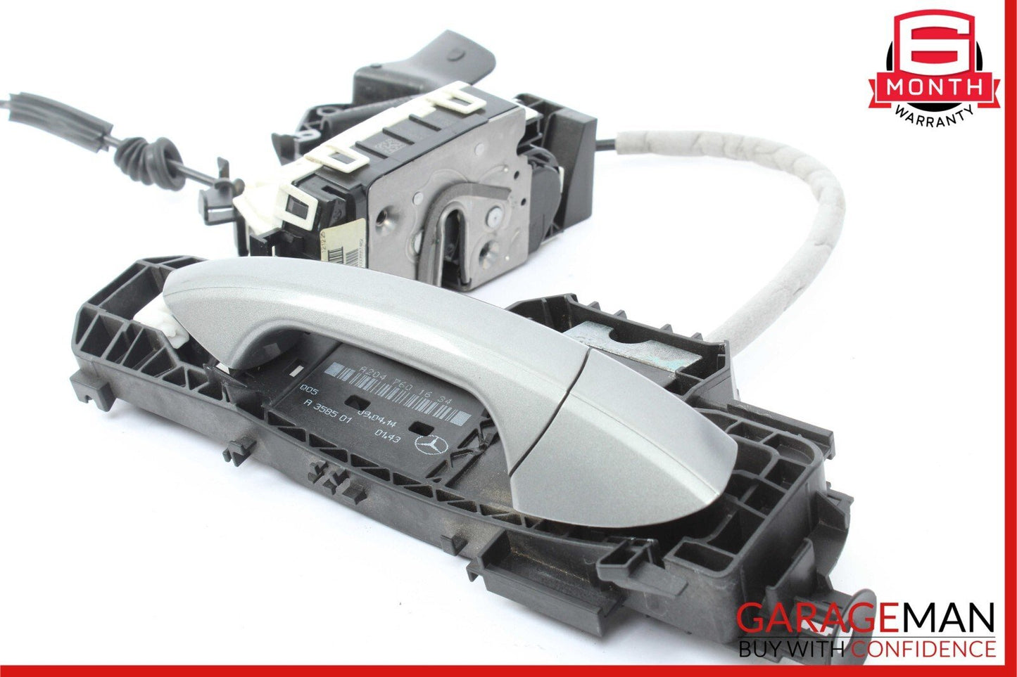 08-14 Mercedes W204 C250 Front Right Side Door Handle w/ Actuator Set Silver