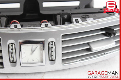 07-13 Mercedes W221 S550 S65 Dashboard Center Dash A/C Air Vent Trim Clock Assy