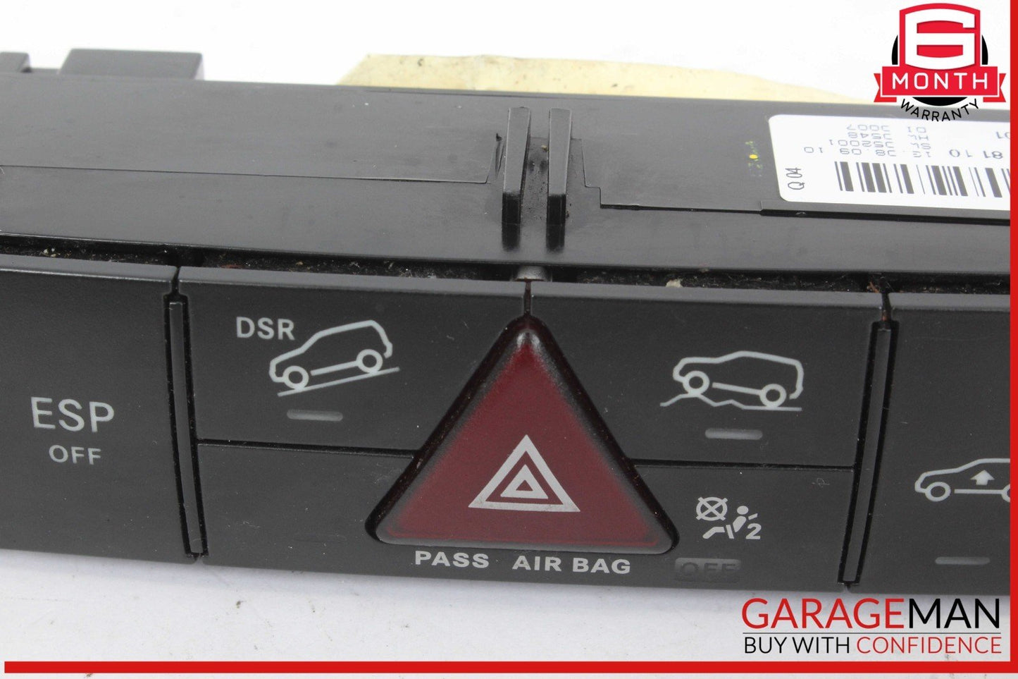 06-12 Mercedes X164 GL450 ML450 Hazard Control Switch Panel 1648708110 OEM