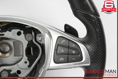 17-20 Mercedes R172 SLC300 Steering Wheel w/ Paddle Shifters Black OEM