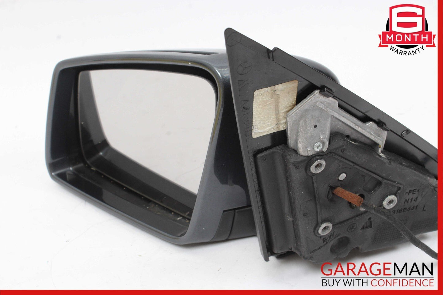 12-14 Mercedes W204 C300 Front Left Side Mirror Door Rear View Glass Grey OEM
