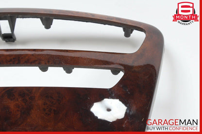 07-14 Mercedes W216 CL550 Center Console Command Unit Radio Bezel Trim Wood OEM