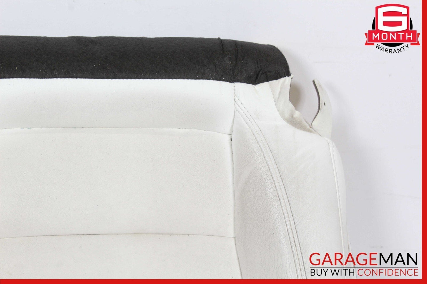 16-20 Tesla Model S Front Left Side Bottom Lower Seat Cushion Cover White OEM