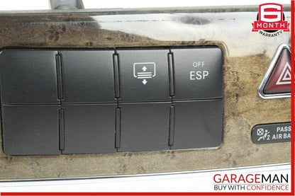 05-07 Mercedes W203 C230 Dash Hazard Light Door Lock Switch Controller Walnut