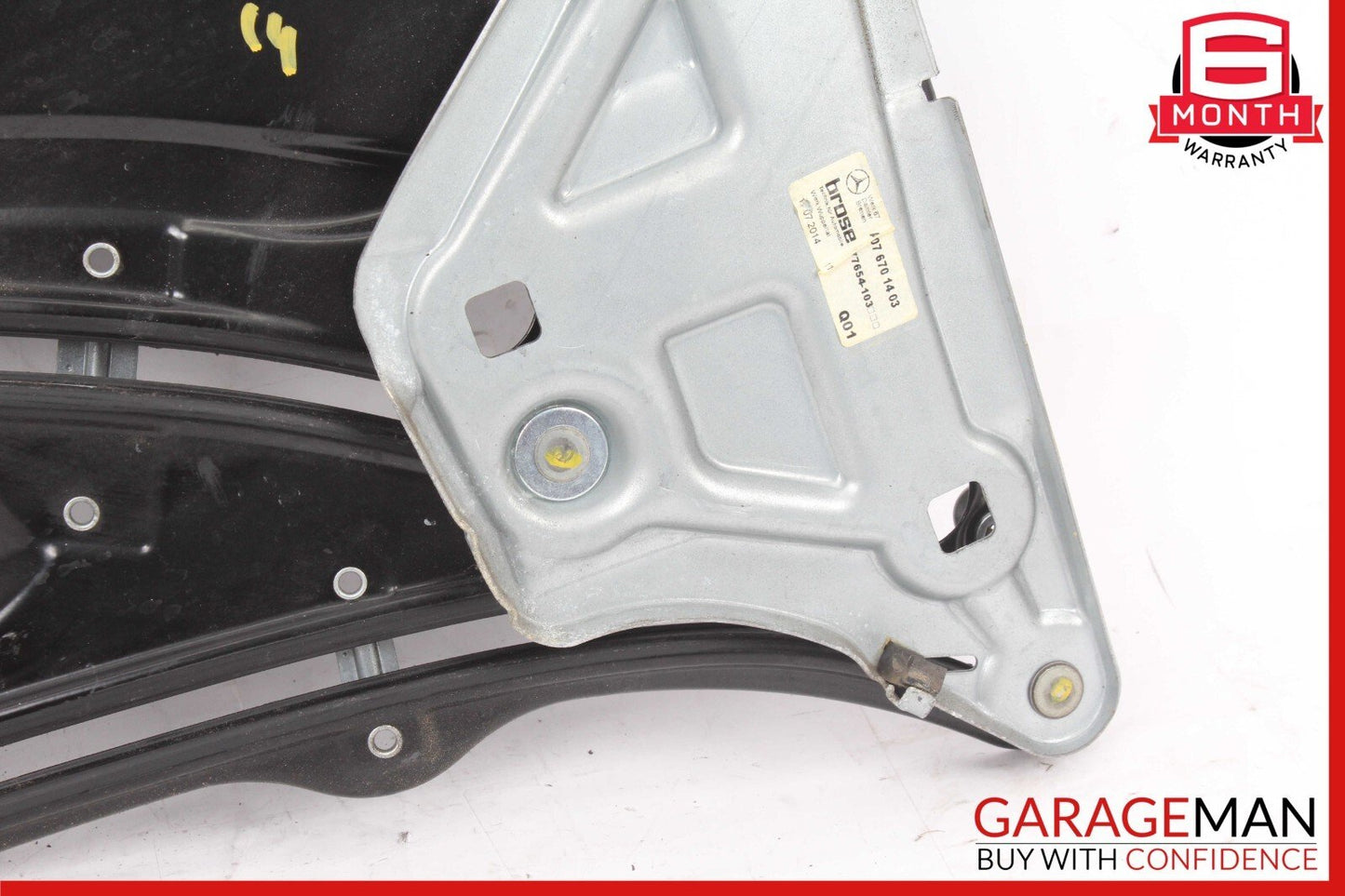 10-17 Mercedes W207 E350 Coupe Rear Right Door Window Regulator Frame w/o Motor