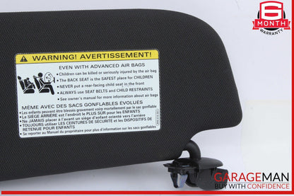 16-18 Audi A6 A7 Front Right Side Sun Visor Sunvisor Black 4G0857552N OEM