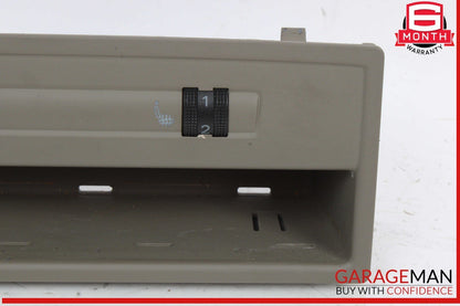 07-15 Audi Q7 Rear Heated Seat Control Switch w/ Trim Cover Panel 8E0963563 OEM