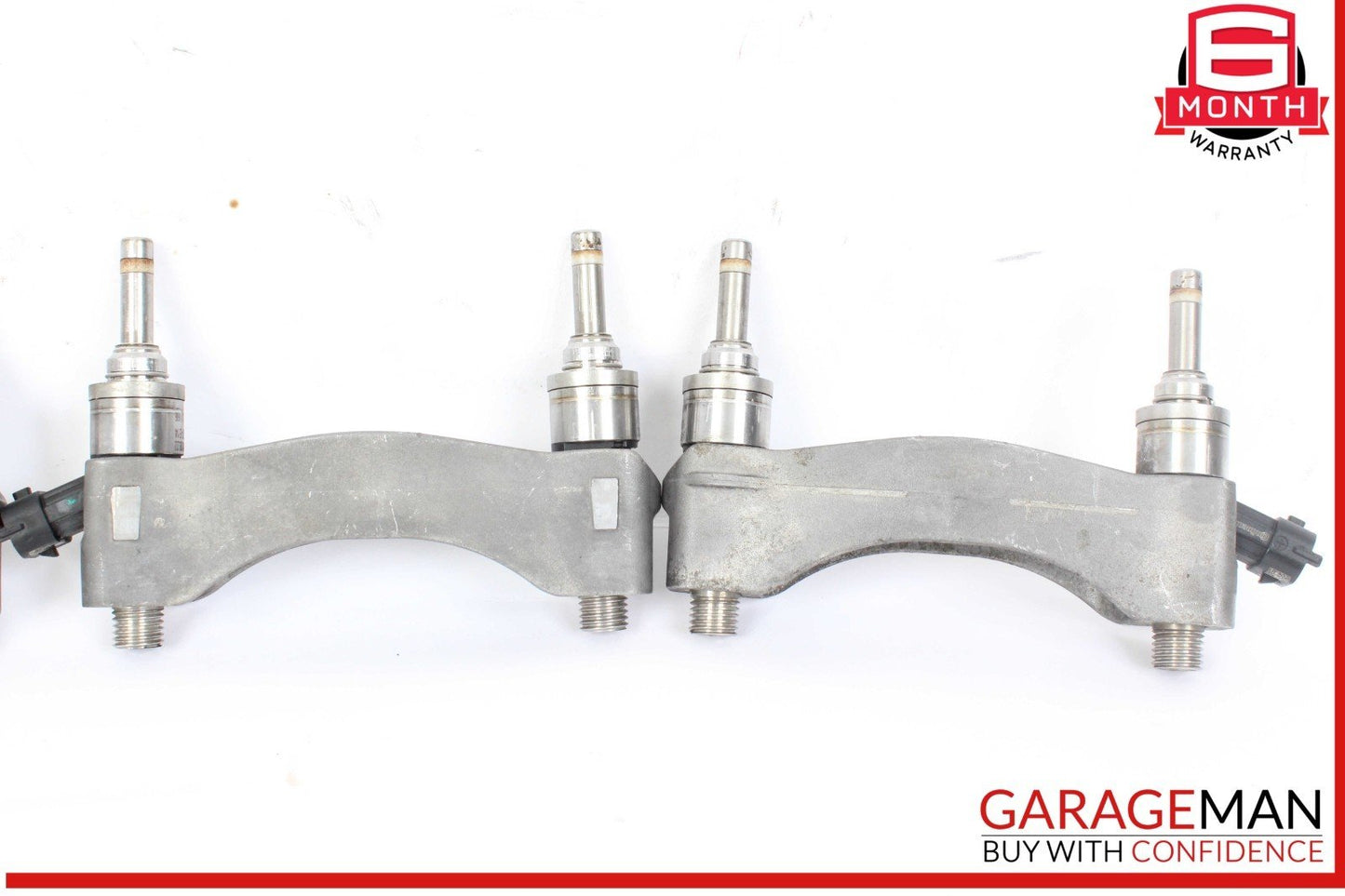 10-16 Porsche Panamera 970 Fuel Injector Rail Support Bracket Set w/ Injectors