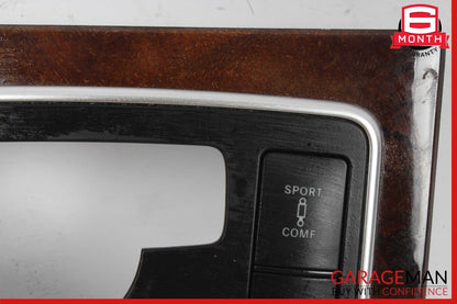 12-14 Mercedes W218 CLS500 Center Console Switch Trim Bezel Cover Wood OEM