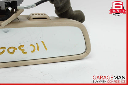 08-14 Mercedes W204 C350 C300 Top Upper Rear View Mirror Assembly Beige