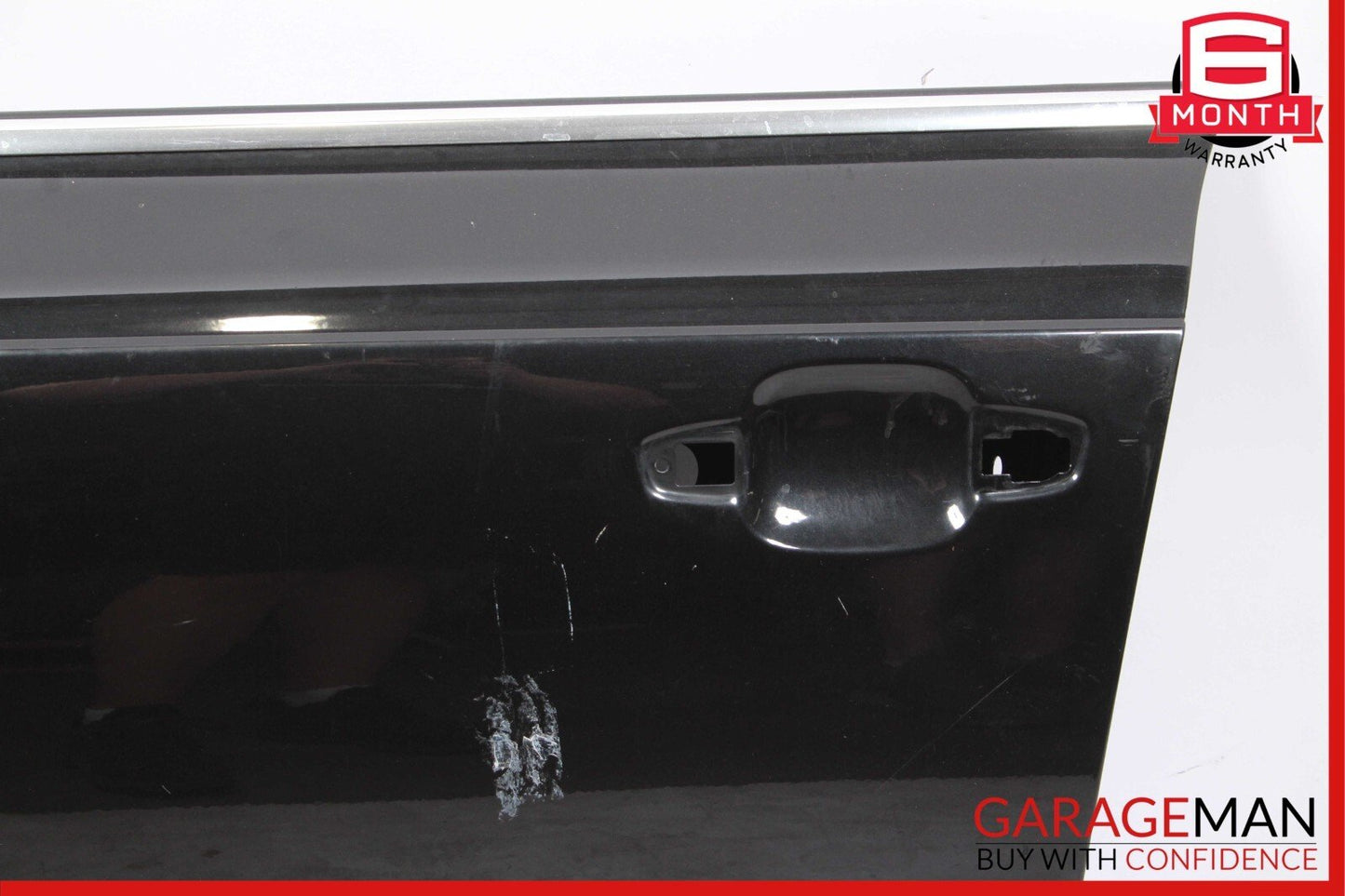 12-18 Audi A7 Front Left Driver Side Door Shell Panel Black OEM